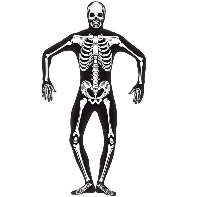 Skeleton Print Bodysuit