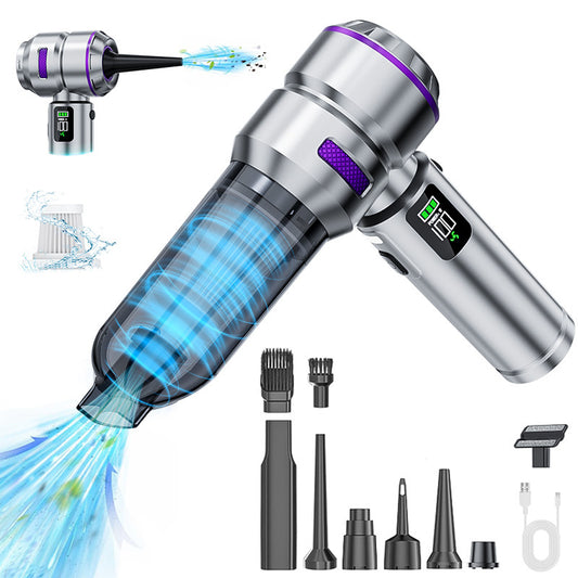 Car-Mounted Dual-Purpose Vacuum Cleaner with Digital Display