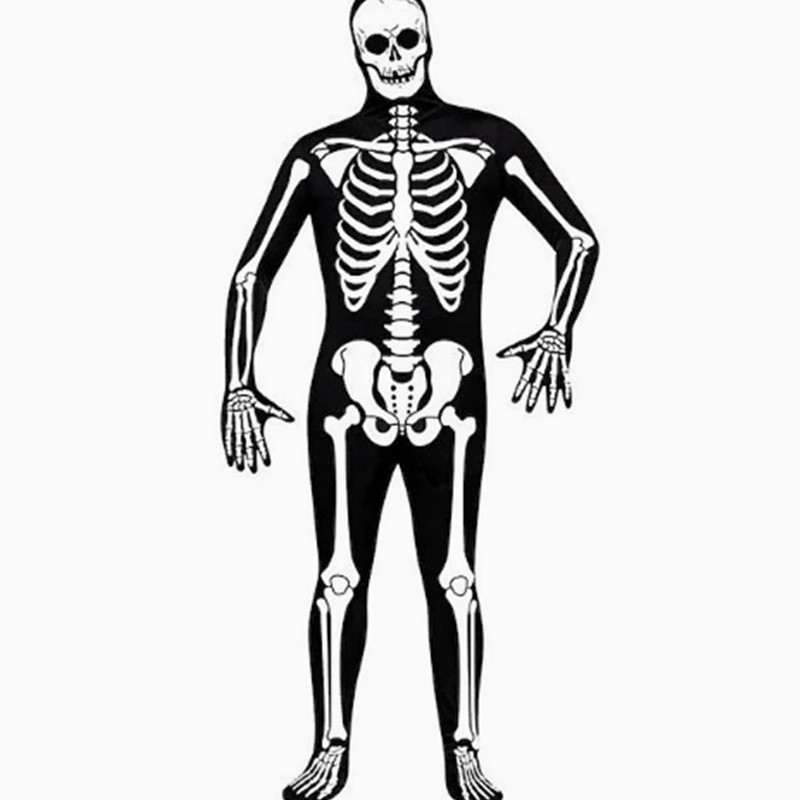 Skeleton Print Bodysuit